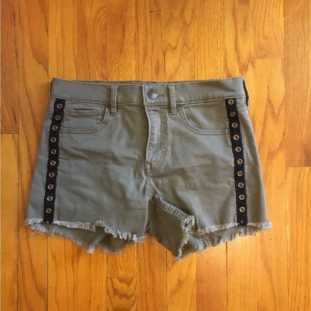 Express Green and Black Cargo Shorts